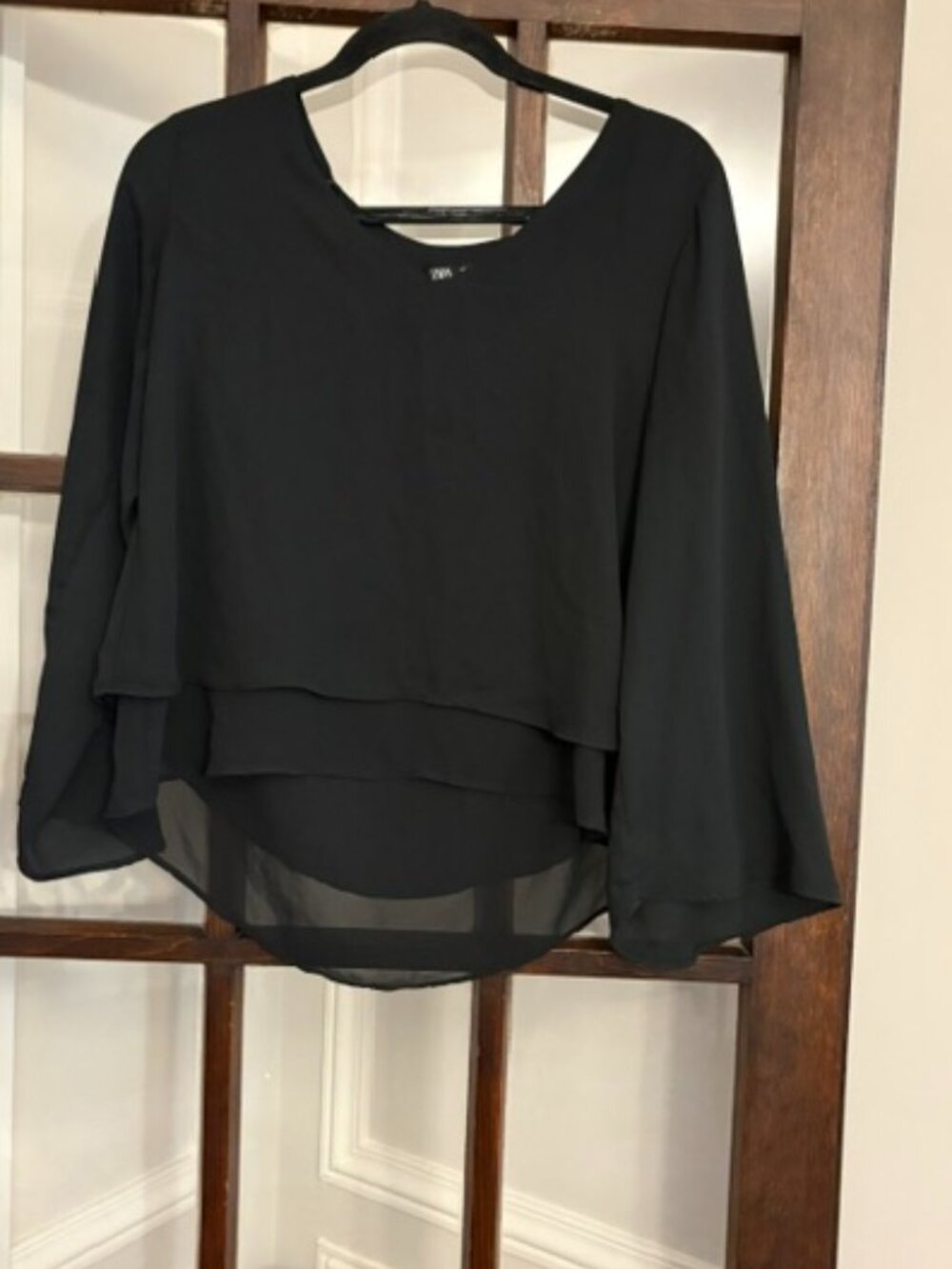 Zara Black Blouse, Size XS